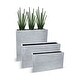 preview thumbnail 5 of 4, Betona Box 20 Inch Fiberstone Planter Pot Grey