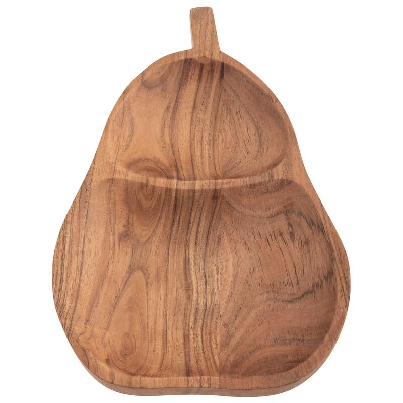 Wood Shaped Serving Bowl - Pear