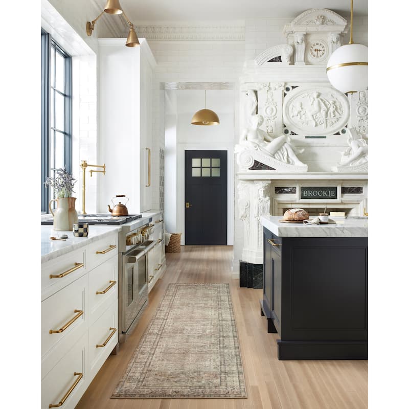 Alexander Home Sara Antique Ultra Plush Area Rug - 2'-6" x 7'-6" Runner