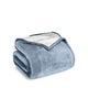 preview thumbnail 15 of 88, Bare Home Sherpa Fleece Blanket - Reversible Plush Bed Blanket Full/Queen - Dusty Blue