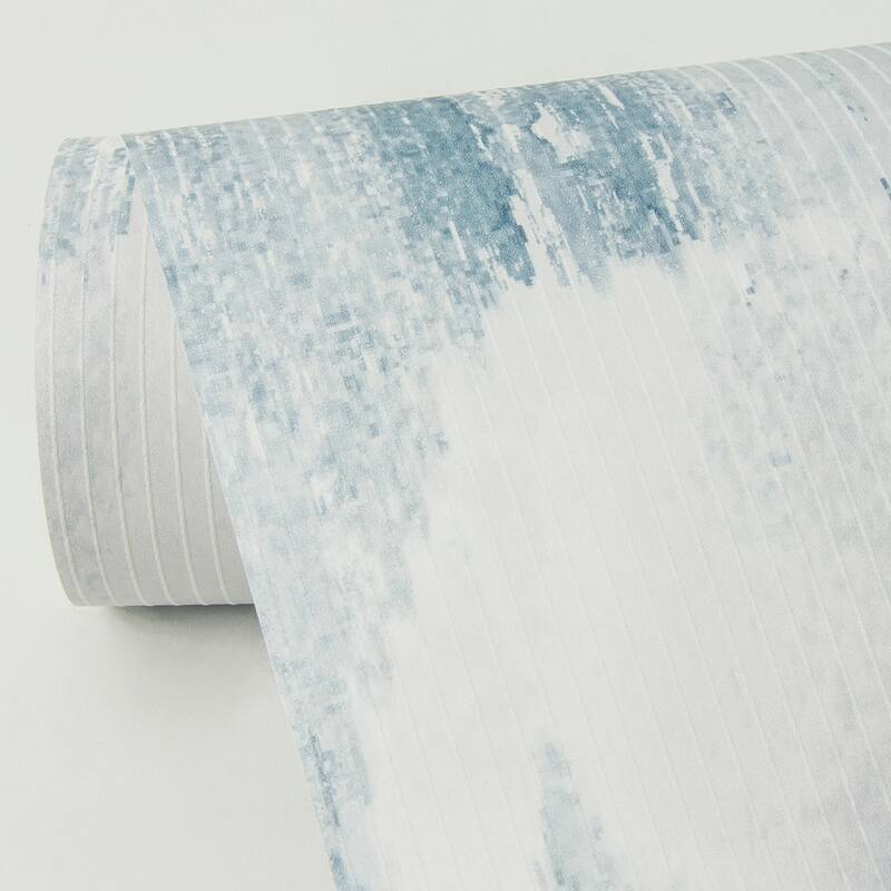 Scott Living Mahi Blue Abstract Wallpaper