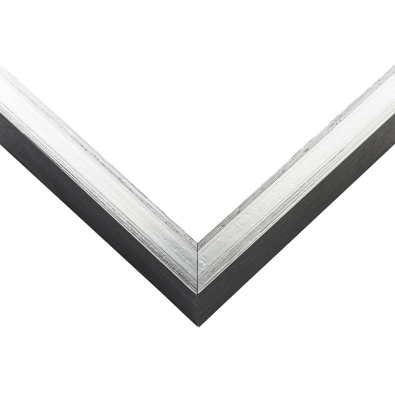 5x35 IN Shadow Box Frame Silver | 1.375 Inches Deep Real Wood