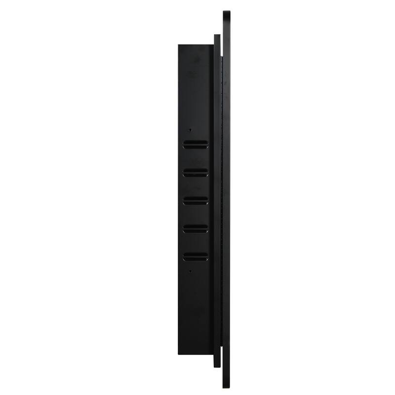 Black Medicine Cabinet Metal Framed Wall mount or Recessed Mirror Cabinet
