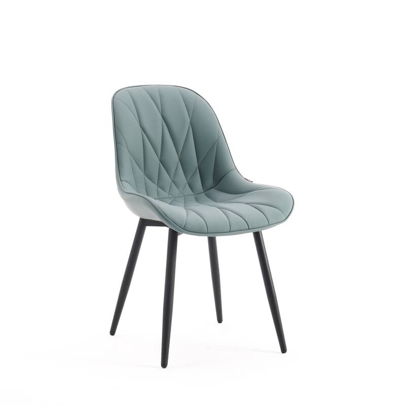 Modern Dining Chairs Set of 2 with Curved Backrest