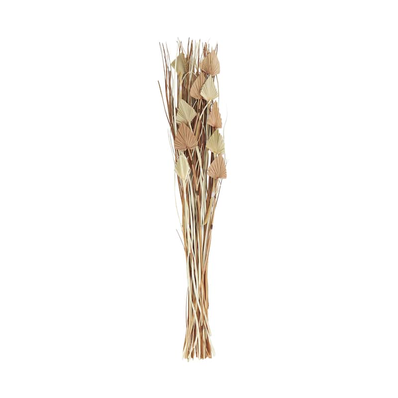 Dried Plant Palm Leaf Tall Home Decor Natural Foliage with Grass - Brown - Roche River Decor