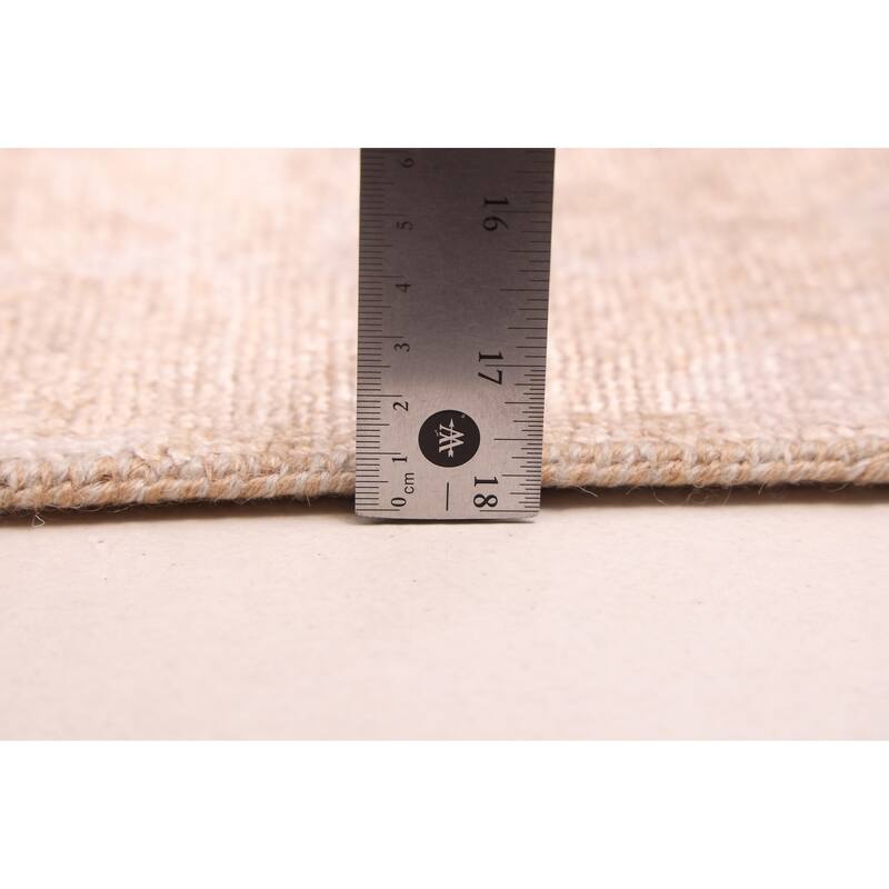 ECARPETGALLERY Hand-knotted Legacy Beige, Brown Silk, Wool Rug - 2'6 x 10'2