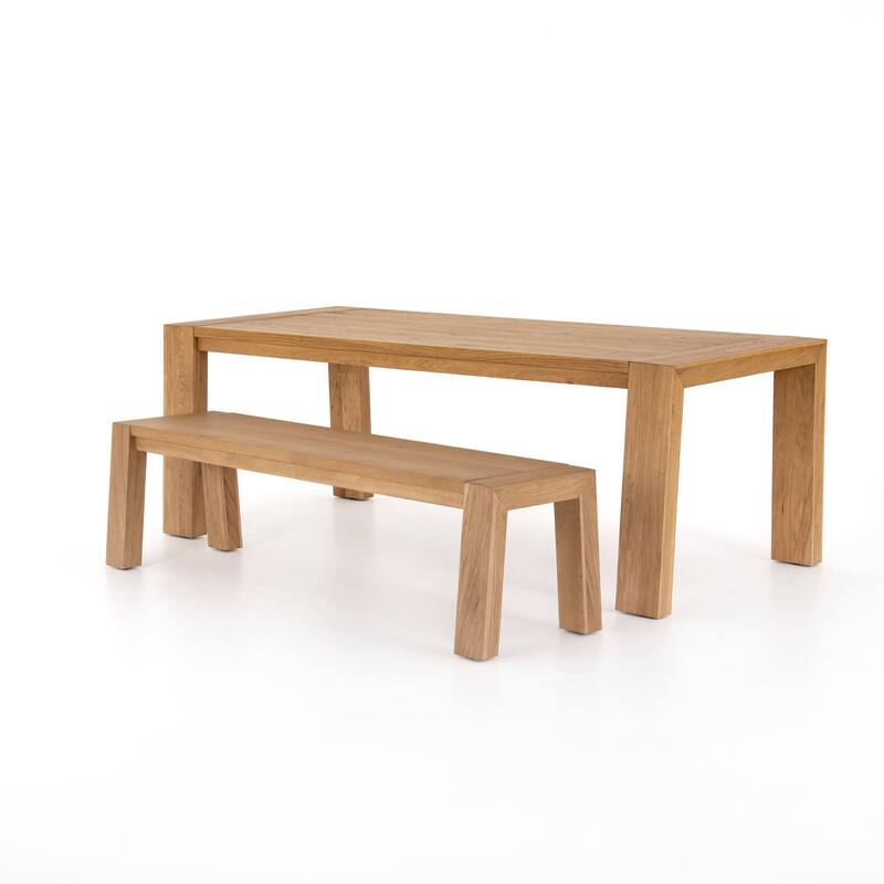 Romo Dining Table-Light Oak Resin - 84W x 41D x 30H