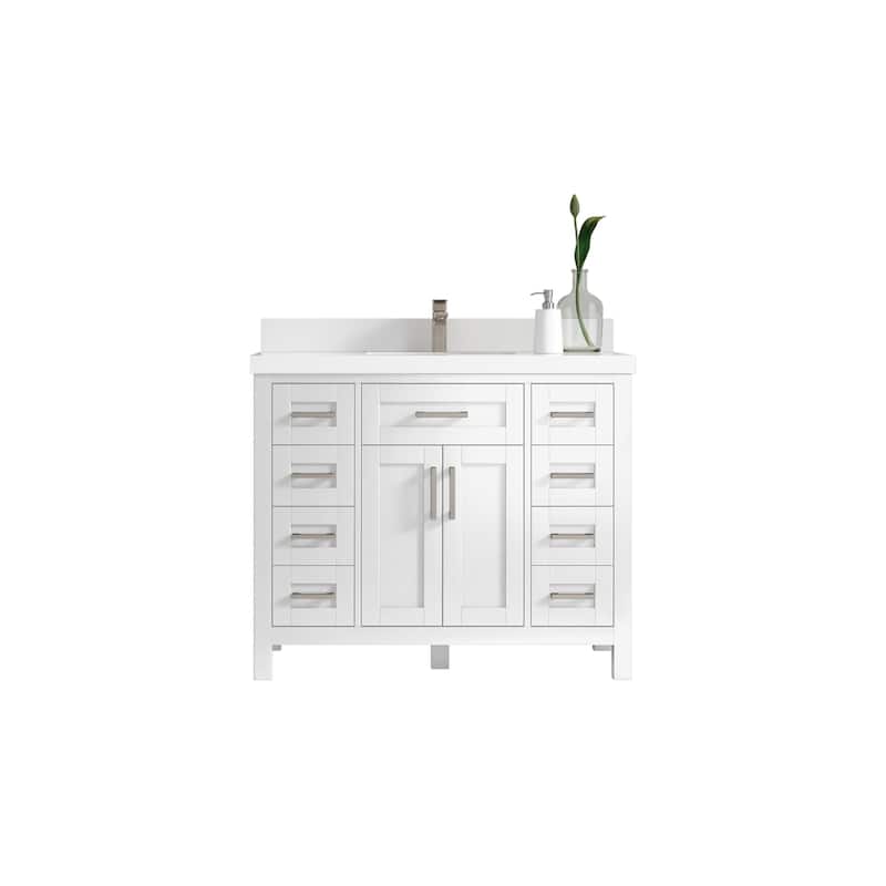 Willow Collections 42 in. W x 22 in. D Cambridge Single Sink Bathroom Vanity with Countertop