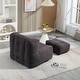 preview thumbnail 8 of 34, Super Soft Lazy Sofa Chair with Memory Foam and Ottoman, Indoor Modern Focus Bean Bag Chair for Kids