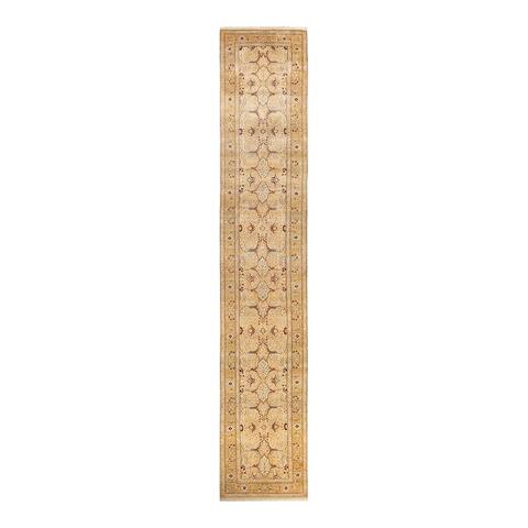 Overton Mogul One-of-a-Kind Hand-Knotted Runner - Ivory, 2' 7" x 14' 8" - 2' 7" x 14' 8"