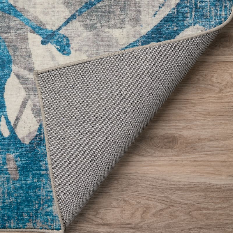 Indoor/ Outdoor Addison Bravado Abstract Starburst Washable Area Rug