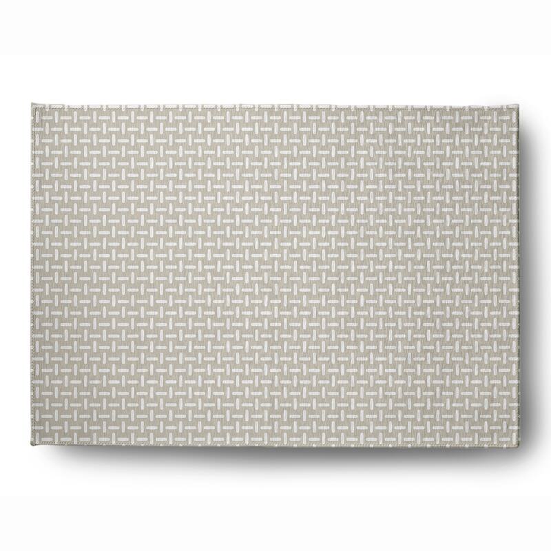 Woven Stitch Soft Chenille Rug - 5' x 7' - Taupe