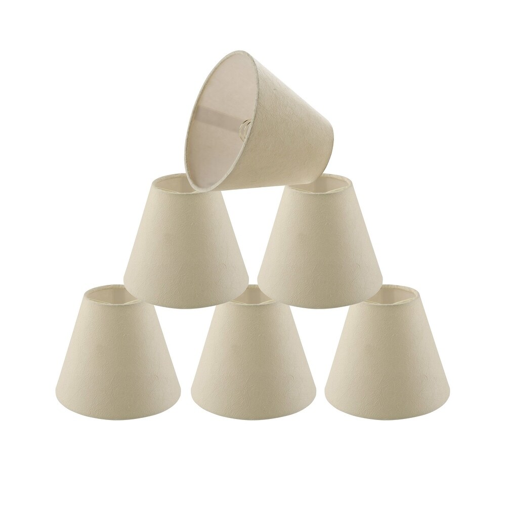 Details about   6 Inch Drum Style Chandelier Mini Lamp Shade Clip on Beige Linen 