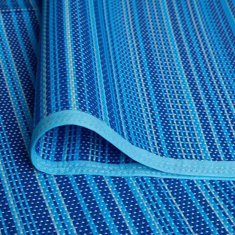 Lalune Beach Stripe Indoor Outdoor Area Rug