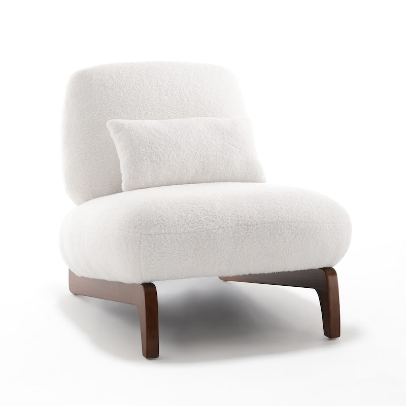 3 Pieces Boucle Sherpa Couch Set Living Room Furniture Set with Wood Frame