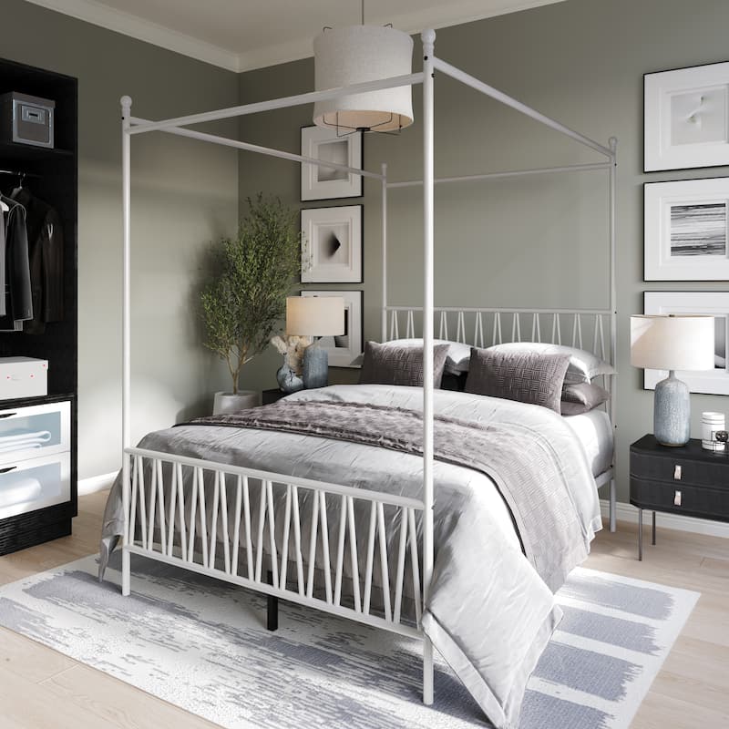 Clayfell Dallas Metal Canopy Bed
