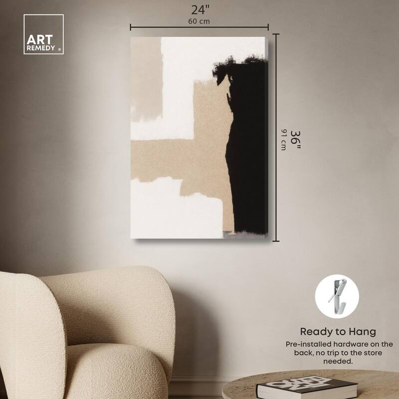 Earth and Ink III Canvas by Art Remedy, Gallery Wrapped