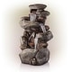 preview thumbnail 2 of 10, Alpine Corporation 40" Tall Outdoor Tiered Rock Water Fountain with LED Lights