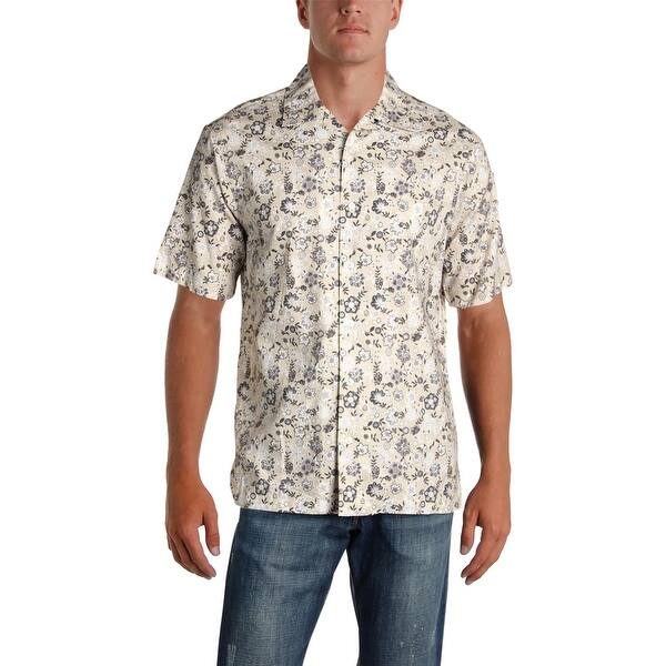 Shop Daniel Cremieux Mens Casual Shirt Floral Print Collared