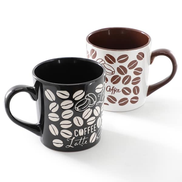 ceramic to go coffee cup KJ Pottery White and Smoke Mug | Made In Washington