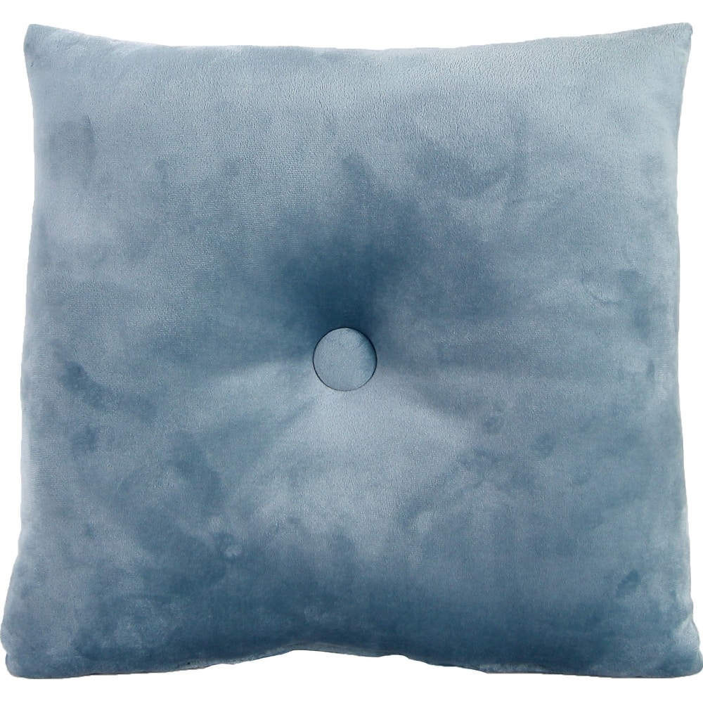16" x 16" Solid Tufted Indoor Throw Pillow with Fabric Button