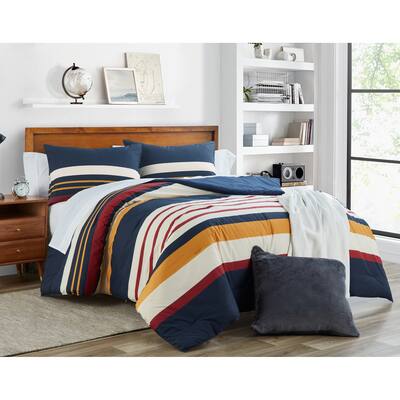 Nautica Hollins Cotton Navy Comforter Set