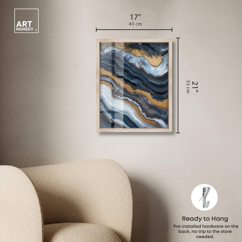 Acrylic Flow I Shadowbox by Art Remedy