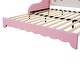 preview thumbnail 10 of 24, Twin Size PU Leather Crown Extending Daybed w/LED Lights, Princess Bed
