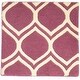 preview thumbnail 1 of 7, One of a Kind Hand-Tufted Modern & Contemporary (2'0"x2'0") 2' x 3' Trellis Wool Rug - 2'0"x2'0"