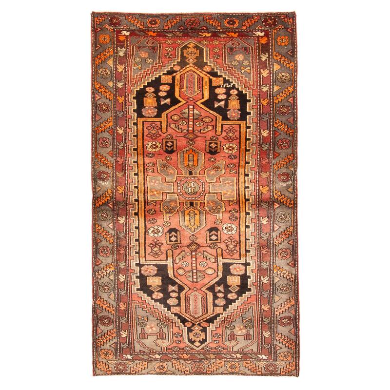ECARPETGALLERY Hand-knotted Andelz Copper Wool Rug - 3'9 x 7'0