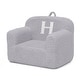 preview thumbnail 3 of 2, Personalized Monogram Cozee Sherpa Chair - Customize with Letter H - Foam Kids Chair for Ages 18 Months and Up