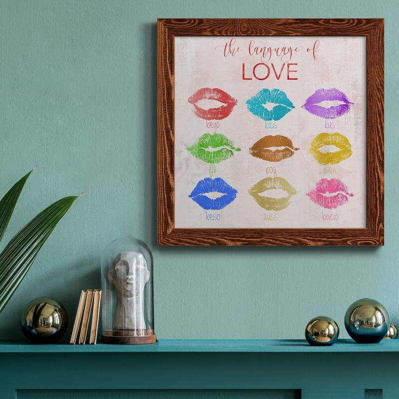 Rainbow Kiss-Premium Framed Canvas - Ready to Hang