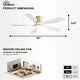 preview thumbnail 5 of 67, 52"/66" Inch Ceiling Fan with Light,APP and Remote Control, Low Profile,Smart Optional