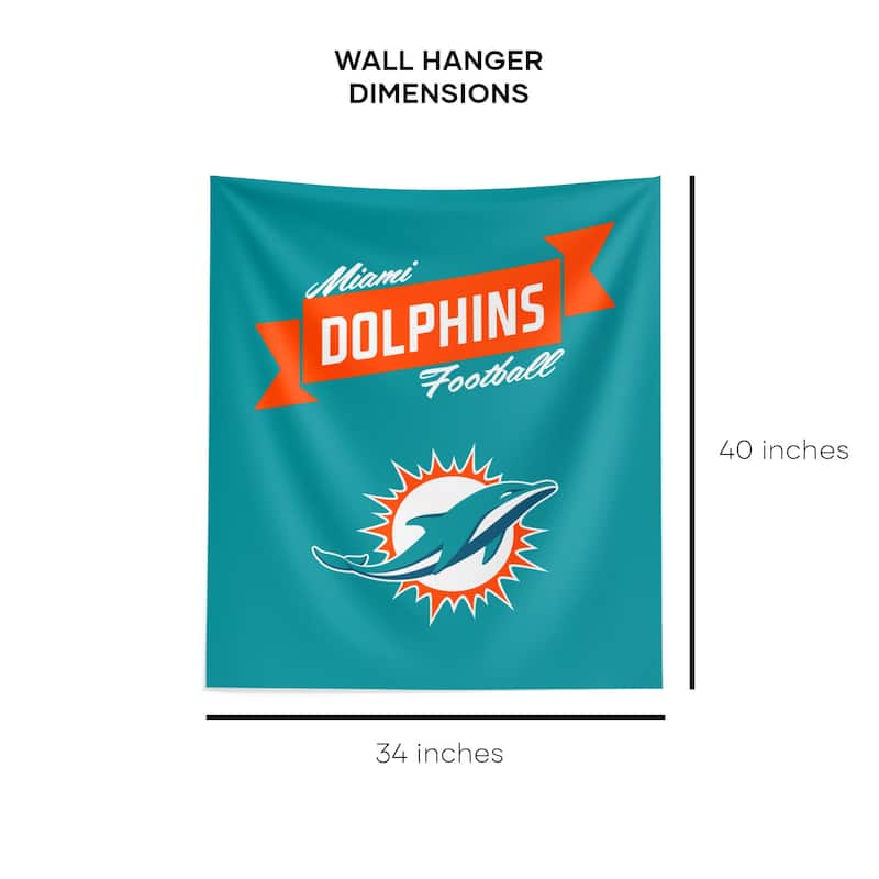 NFL Miami Dolphins Premium Wall Hanging - 34"x40"