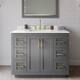 Option Dark Gray / White Quartz Top / Brushed Gold