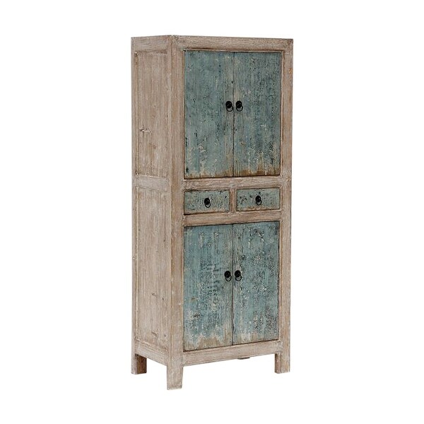 Tall reclaimed wood online storage cabinet