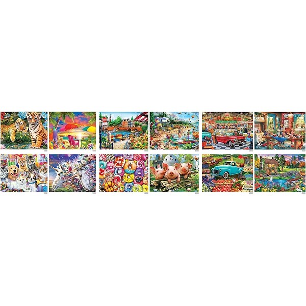 Masterpieces Artist Gallery 12-Pack Jigsaw Puzzles - Bed Bath