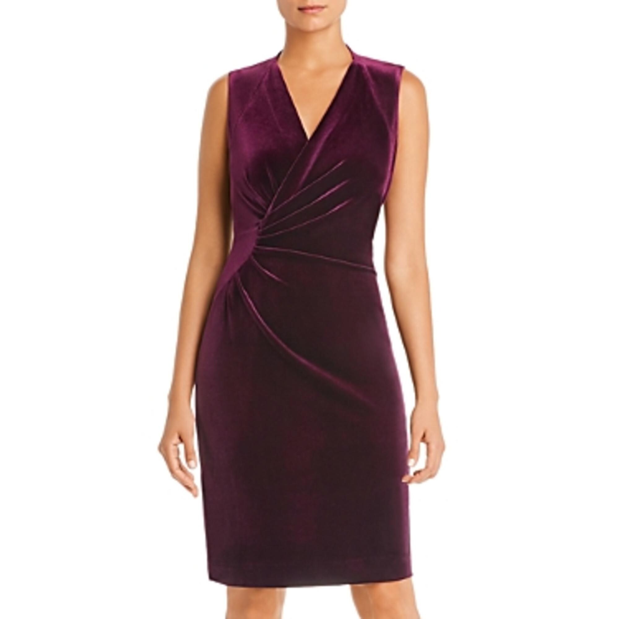 aubergine cocktail dress