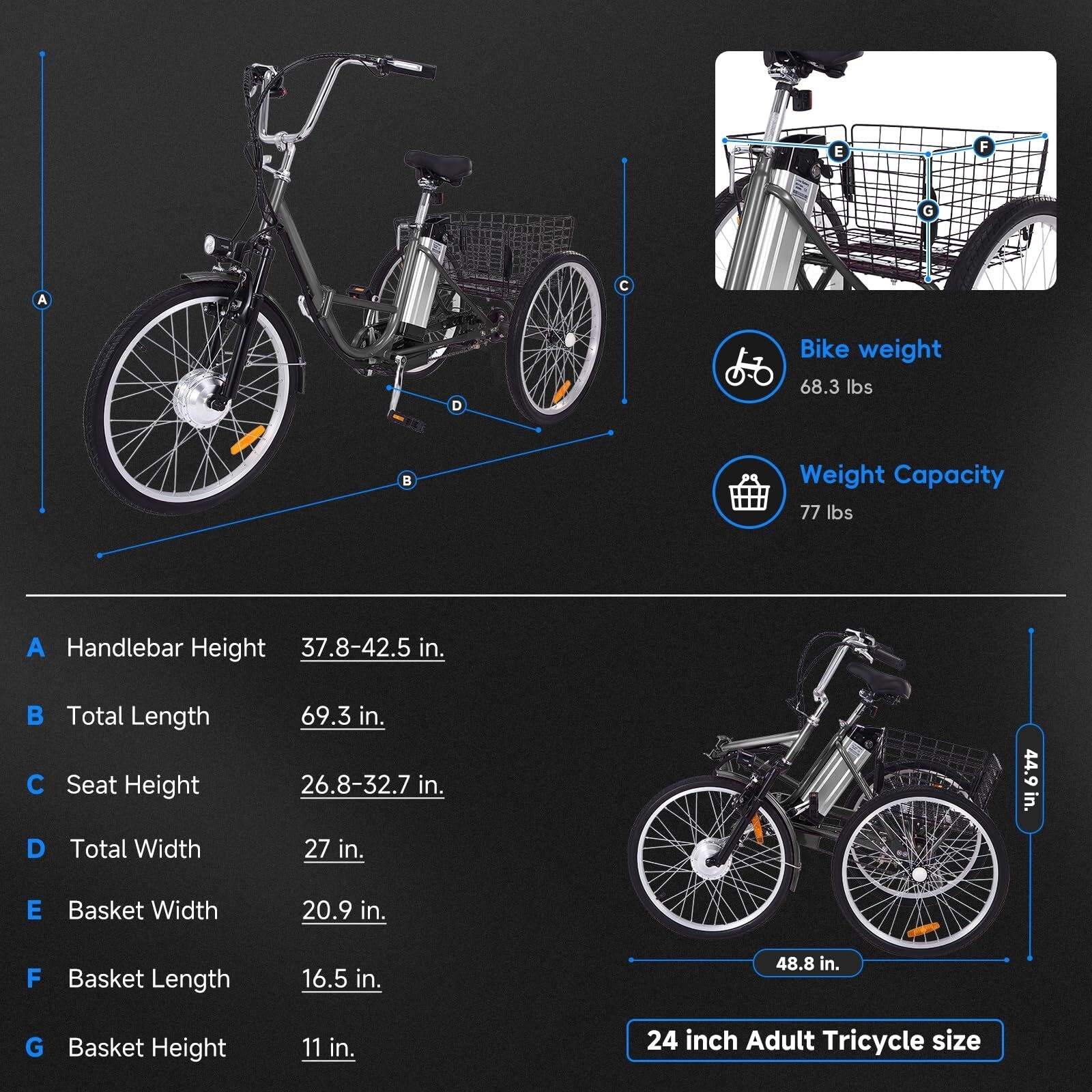24 inch electric bicycle outlet