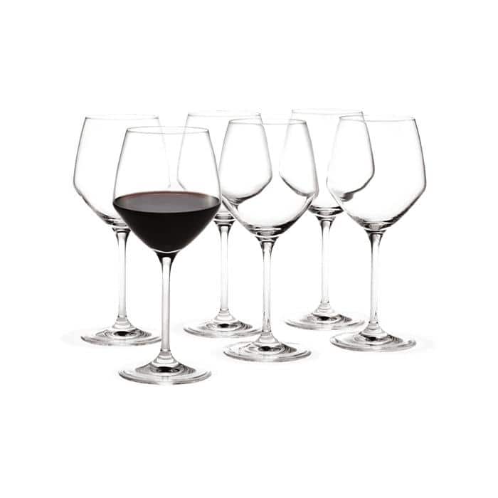 Holmegaard Perfection Red Wine Glass, Clear, 6 pcs. - 14.5 oz