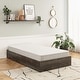 preview thumbnail 1 of 13, RealRooms DreamSaver Set Platform Bed Frame + Mattress Included, Twin Size Platform Bed and 6-Inch Mattress Set, Black Oak