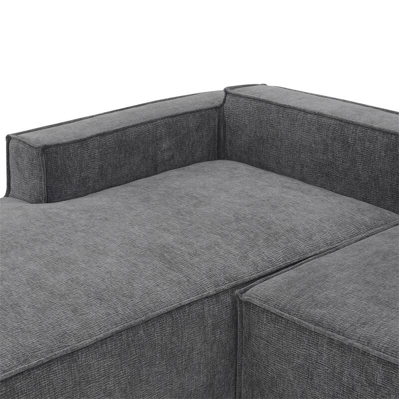 Minimalist Style Modular Sectional Sofa,L-Shaped Compressed Sofa