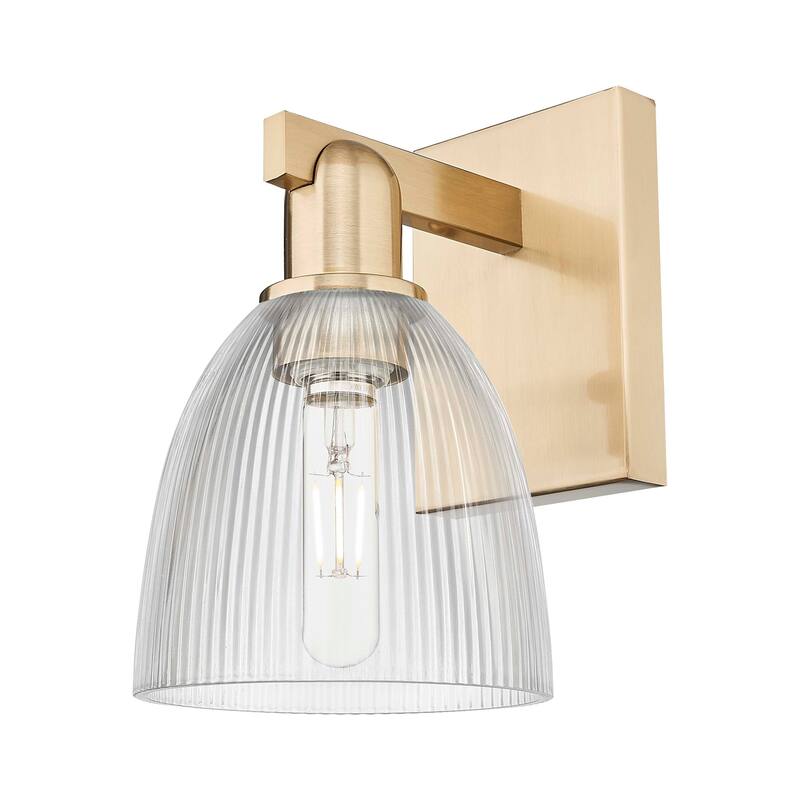 Innovations Lighting 716-1W-11-6 Castile Sconce Castile 11" Tall Wall - Champagne Bronze / Clear