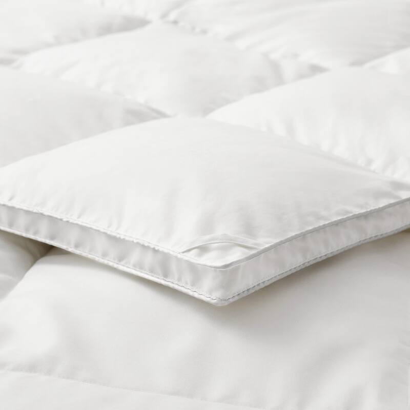 Heavy Weight Soft Microfiber White Goose Feather Fiber Comforter