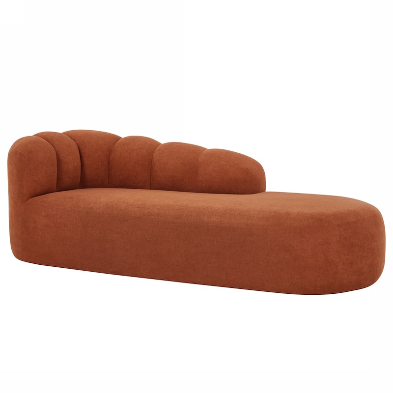 Christopher Knight Home - Modern Curved Upholstered Sofa with Sculptural Bubble Back