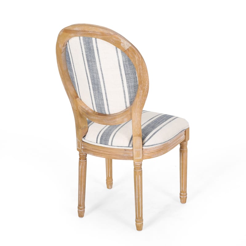 Phinnaeus French Country Fabric Dining Chairs (Set of 2) by Christopher Knight Home