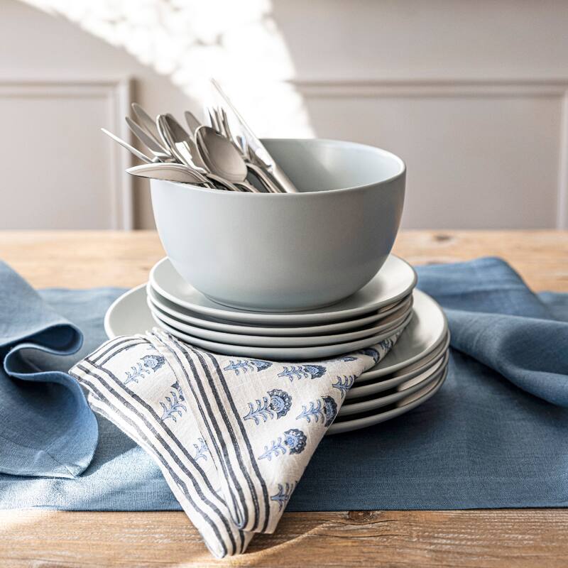 over&back Coupe Semi-Matte Stoneware Tall Serving Bowl, 2.3qt