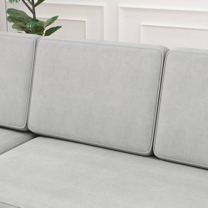 85.8" Pull Out Sleeper Sofa With USB Port And T-pyce Port