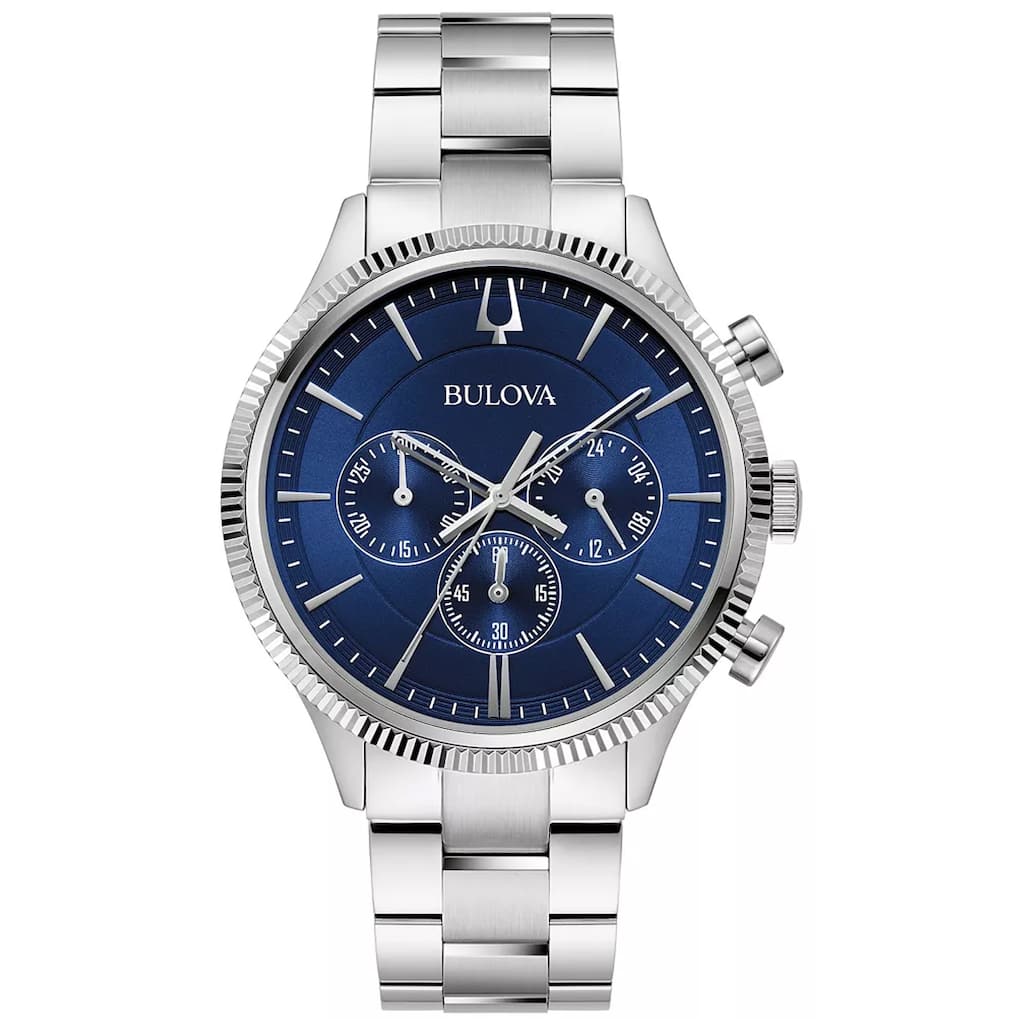 Bulova Men's Classic Blue Dial Watch - 96A324 - 6 (36)