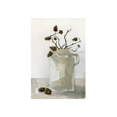 Earthenware Jug (20 x 30) Canvas Art Print